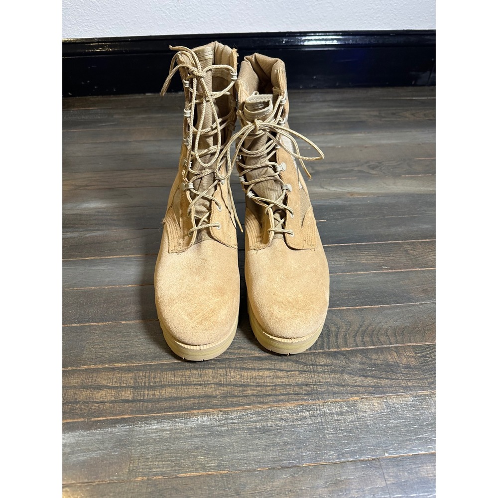 Mens Tan Desert Suede Vibram Tactical Combat Boots Hot Weather 8R